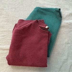 Danskin Burgundy and Teal Sweatshirts